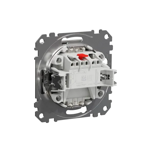 Выключатель с подсветкой 1 клавишный, алюминий, Sedna Design SDD113101L