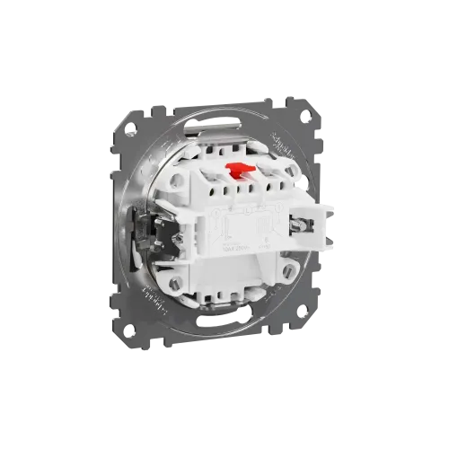 Выключатель 2 клавишный, алюминий, Sedna Design SDD113105