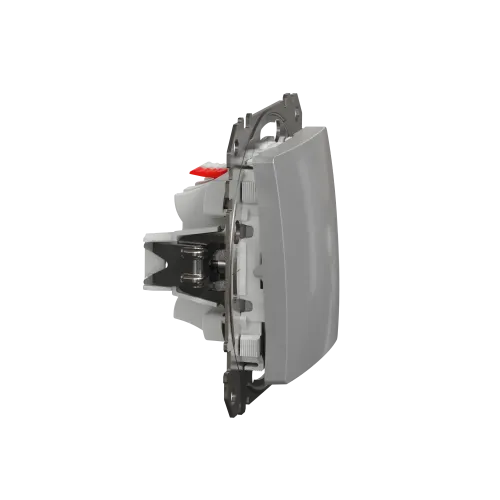 Выключатель проходной 1 клавишный, алюминий, Sedna Design SDD113106