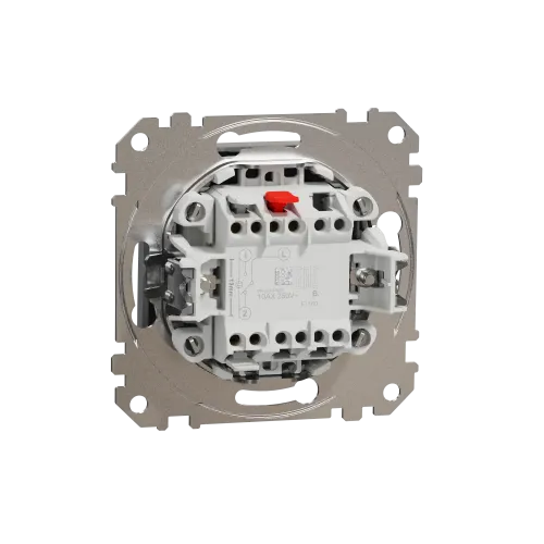 Выключатель проходной 1 клавишный, алюминий, Sedna Design SDD113106