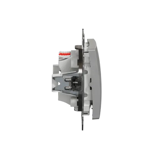 Выключатель перекрестный с подсветкой, алюминий, Sedna Design SDD113107L