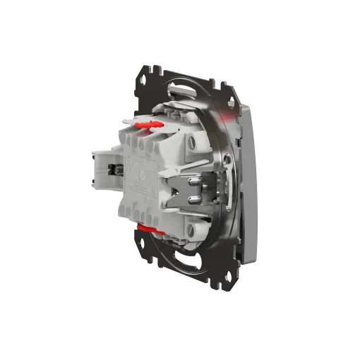 Выключатель перекрестный с подсветкой, алюминий, Sedna Design SDD113107L