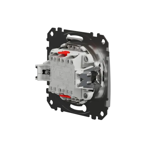 Выключатель перекрестный с подсветкой, алюминий, Sedna Design SDD113107L