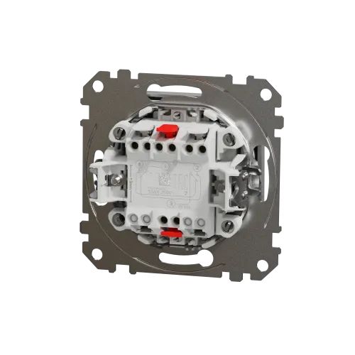 Выключатель перекрестный с подсветкой, алюминий, Sedna Design SDD113107L