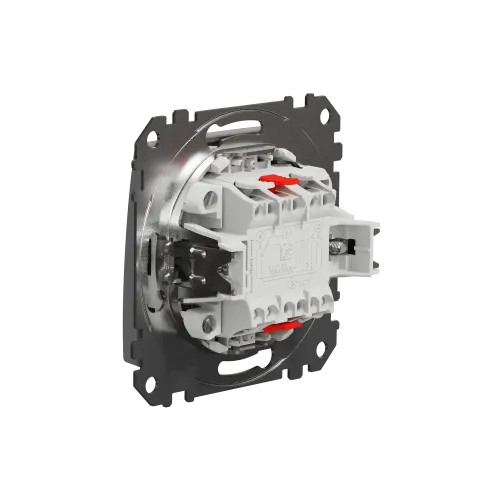 Выключатель перекрестный с подсветкой, алюминий, Sedna Design SDD113107L