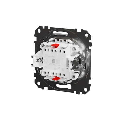 Выключатель проходной 2 клавишный, алюминий, Sedna Design SDD113108