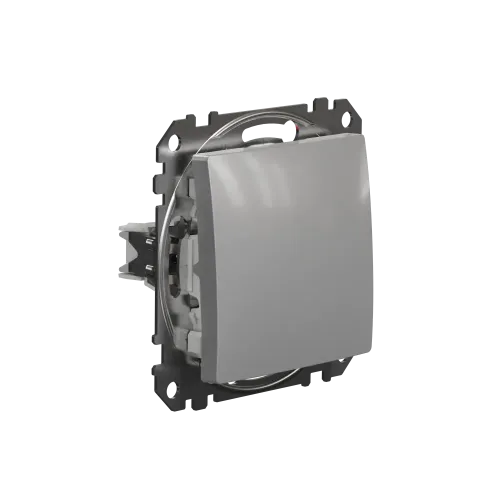Кнопка 1 клавишная, алюминий, Sedna Design SDD113111