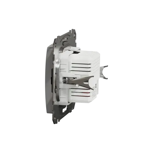 Розетка USB тип A+A, алюминий, Sedna Design SDD113401