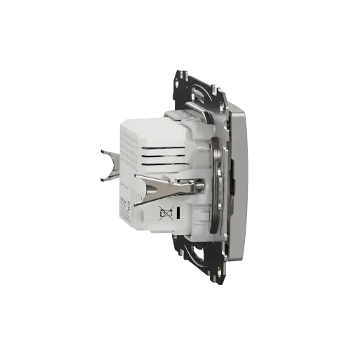 Розетка USB тип A+C 2,4A, алюминий, Sedna Design SDD113402