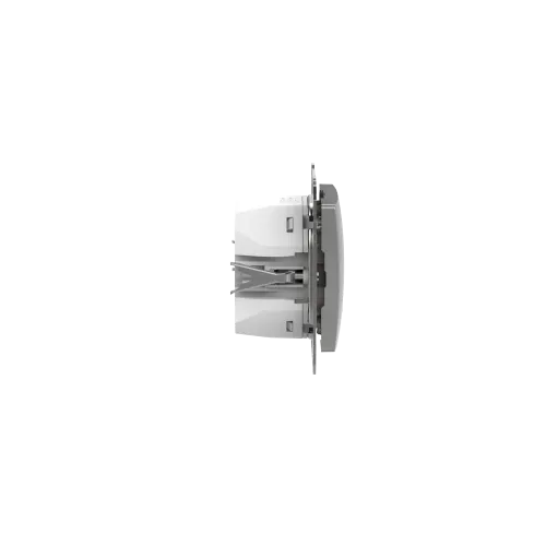 Розетка USB тип A+C 3A, 45W, алюминий, Sedna Design SDD113404