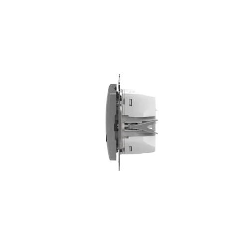 Розетка USB тип A+C 3A, 45W, алюминий, Sedna Design SDD113404