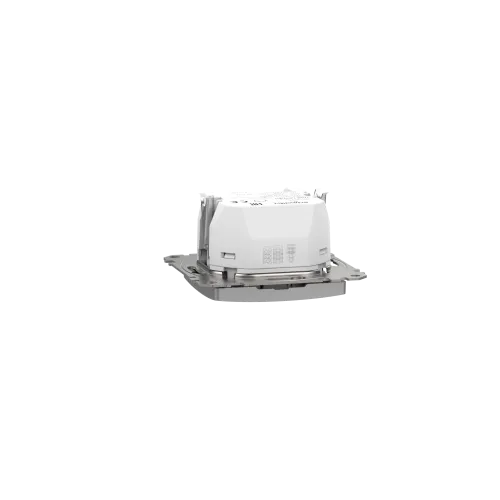 Розетка USB тип A+C 3A, 45W, алюминий, Sedna Design SDD113404