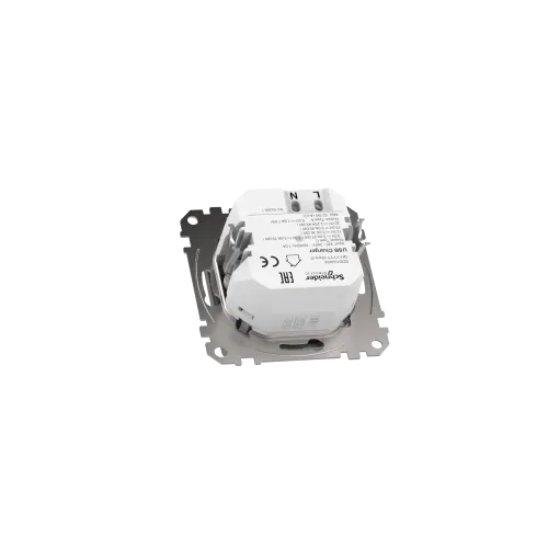 Розетка USB тип A+C 3A, 45W, алюминий, Sedna Design SDD113404