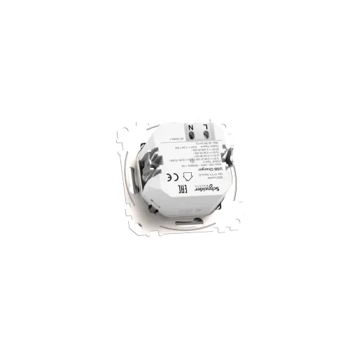 Розетка USB тип A+C 3A, 45W, алюминий, Sedna Design SDD113404