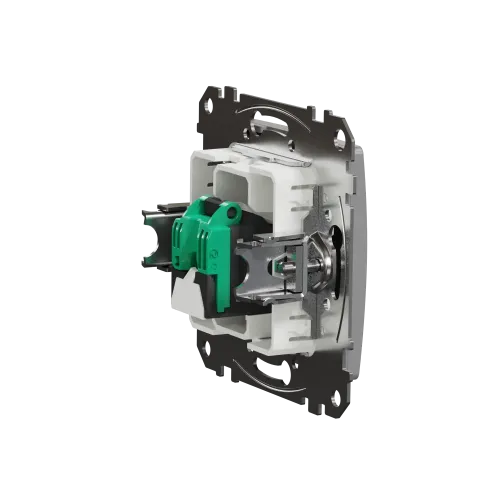 Компьютерная розетка RJ45 кат. 5е UTP, алюминий, Sedna Design SDD113451