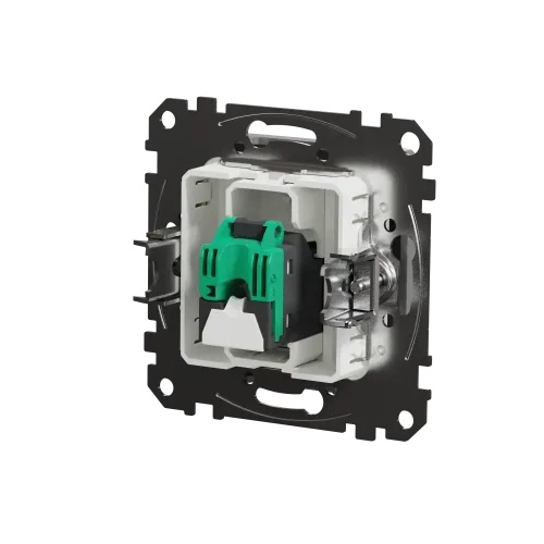 Компьютерная розетка RJ45 кат. 5е UTP, алюминий, Sedna Design SDD113451