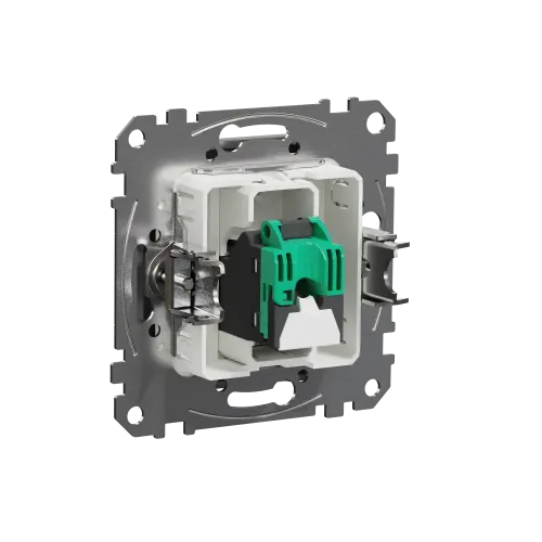 Компьютерная розетка RJ45 кат. 5е UTP, алюминий, Sedna Design SDD113451