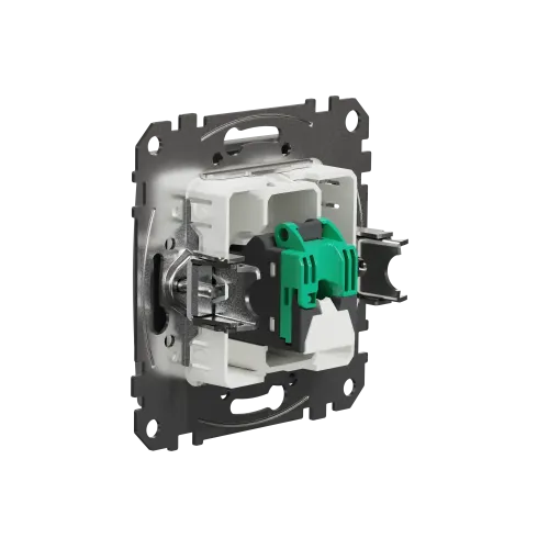 Компьютерная розетка RJ45 кат. 5е UTP, алюминий, Sedna Design SDD113451