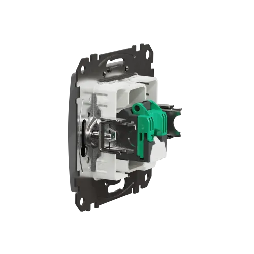 Компьютерная розетка RJ45 кат. 5е UTP, алюминий, Sedna Design SDD113451