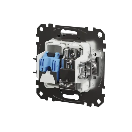 Розетка телевизионная и компьютерная TV+RJ45 кат. 6 UTP, алюминий, Sedna Design SDD113469T