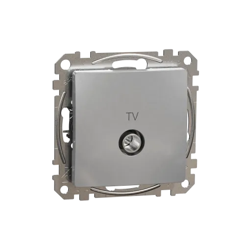 Розетка телевизионная конечная, алюминий, Sedna Design SDD113471