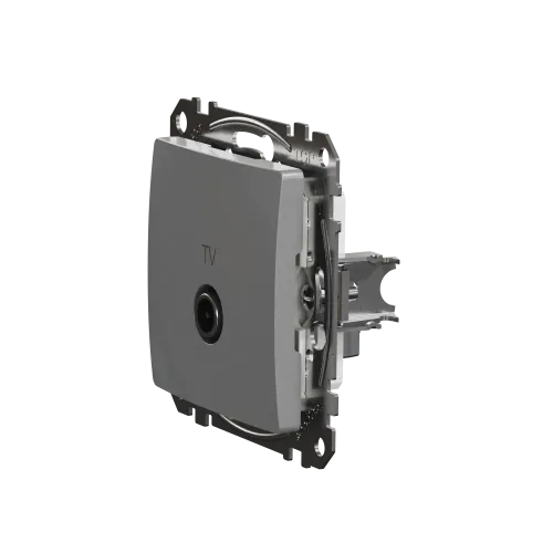 Розетка телевизионная конечная, алюминий, Sedna Design SDD113471