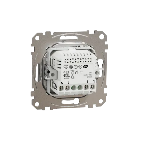 Датчик движения с кнопкой, алюминий, Sedna Design SDD113504