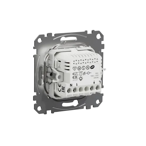 Датчик движения с кнопкой, алюминий, Sedna Design SDD113504