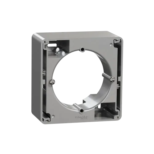 Коробка для накладного монтажа 1 пост, алюминий, Sedna Design SDD113901