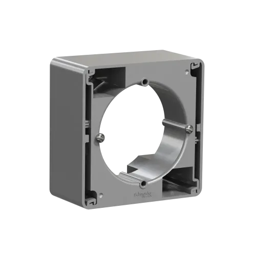 Коробка для накладного монтажа 1 пост, алюминий, Sedna Design SDD113901