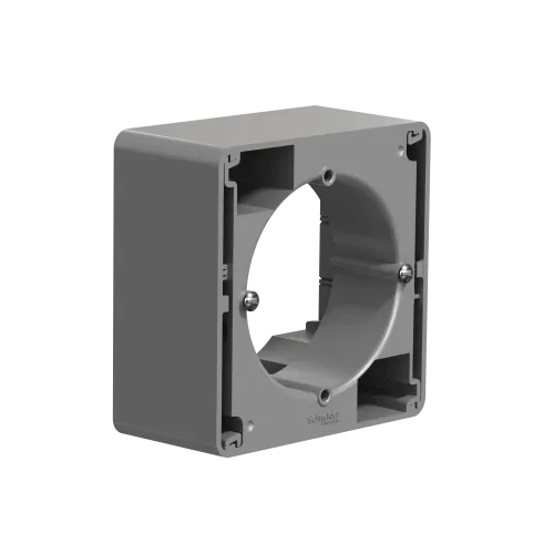 Коробка для накладного монтажа 1 пост, алюминий, Sedna Design SDD113901