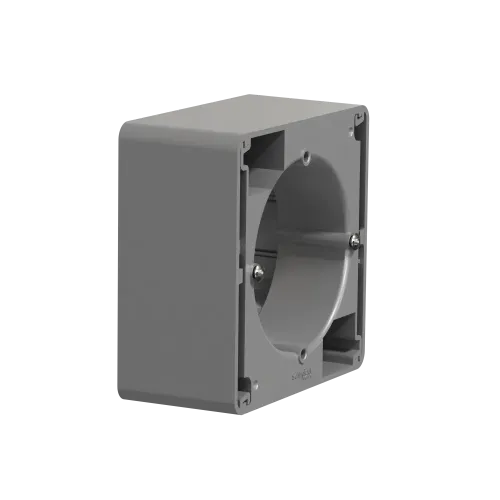Коробка для накладного монтажа 1 пост, алюминий, Sedna Design SDD113901