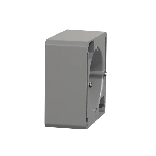 Коробка для накладного монтажа 1 пост, алюминий, Sedna Design SDD113901