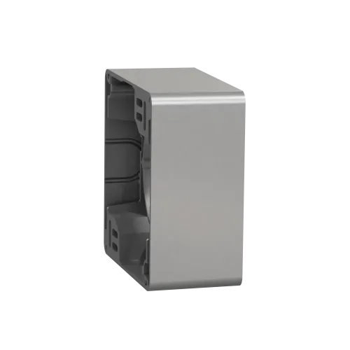 Коробка для накладного монтажа 1 пост, алюминий, Sedna Design SDD113901