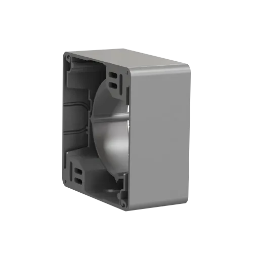 Коробка для накладного монтажа 1 пост, алюминий, Sedna Design SDD113901