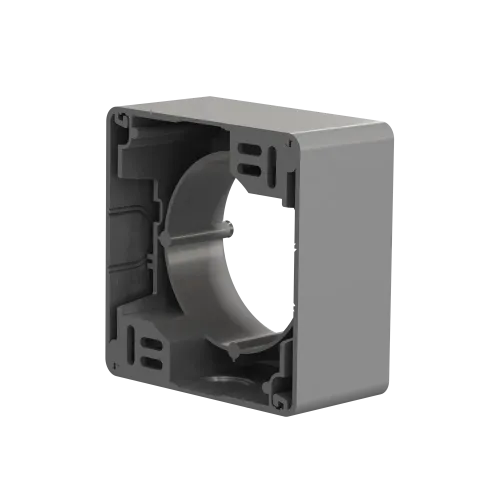 Коробка для накладного монтажа 1 пост, алюминий, Sedna Design SDD113901