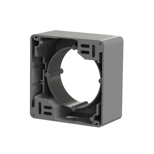 Коробка для накладного монтажа 1 пост, алюминий, Sedna Design SDD113901