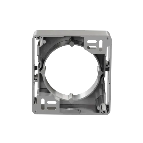 Коробка для накладного монтажа 1 пост, алюминий, Sedna Design SDD113901