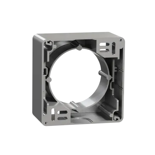 Коробка для накладного монтажа 1 пост, алюминий, Sedna Design SDD113901