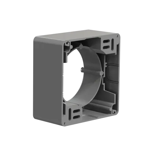 Коробка для накладного монтажа 1 пост, алюминий, Sedna Design SDD113901