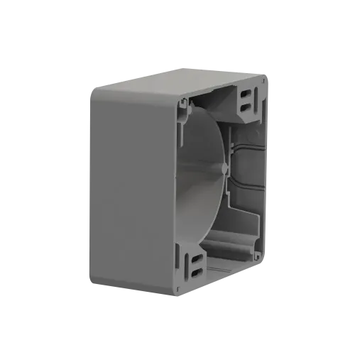 Коробка для накладного монтажа 1 пост, алюминий, Sedna Design SDD113901