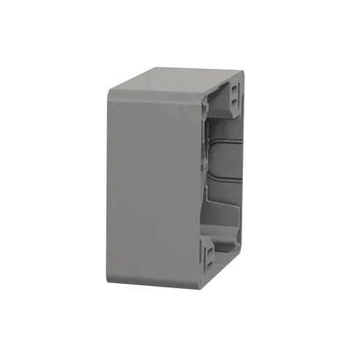 Коробка для накладного монтажа 1 пост, алюминий, Sedna Design SDD113901