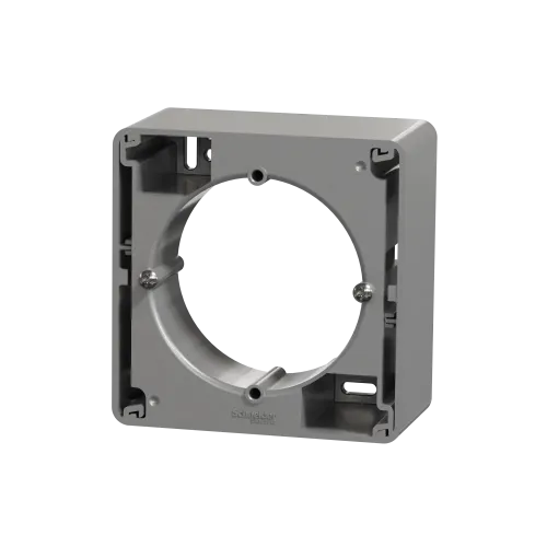 Коробка для накладного монтажа 1 пост, алюминий, Sedna Design SDD113901