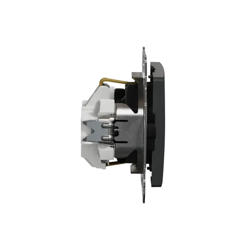 Розетка электрическая, черный, Sedna Design SDD114022