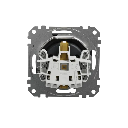 Розетка электрическая, черный, Sedna Design SDD114022