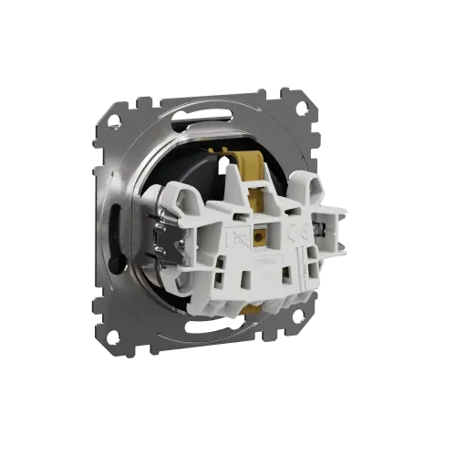 Розетка электрическая, черный, Sedna Design SDD114022