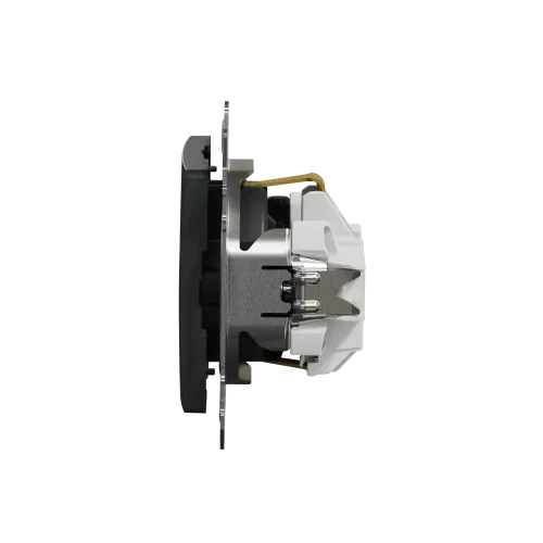 Розетка электрическая, черный, Sedna Design SDD114022