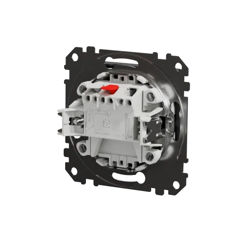 Выключатель 1 клавишный, черный, Sedna Design SDD114101