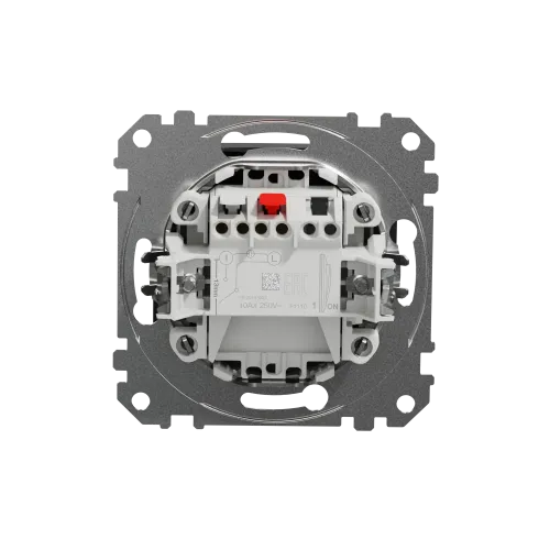 Выключатель 1 клавишный, черный, Sedna Design SDD114101