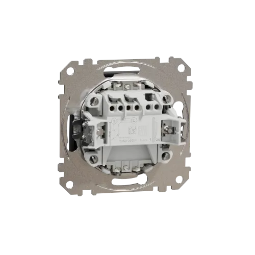 Выключатель с подсветкой 1 клавишный, черный, Sedna Design SDD114101L